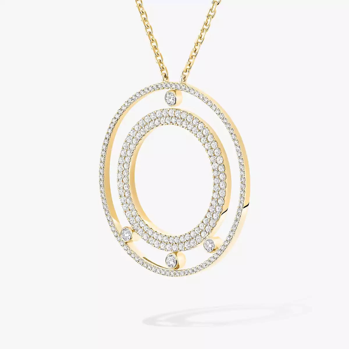 [MIRA]Move Romane Long Pave_-Set Diamond Necklace