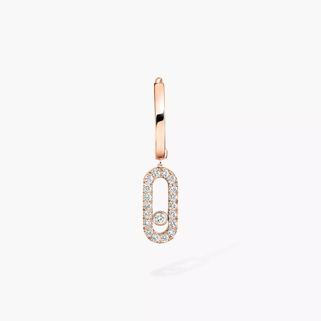 [MIRA]Move Uno Single Diamond Hoop Earring