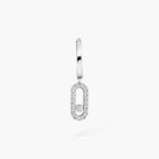 [MIRA]Move Uno Single Diamond Hoop Earring