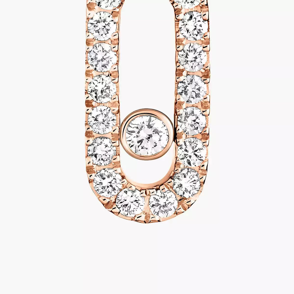 [MIRA]Move Uno Single Diamond Hoop Earring