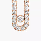 [MIRA]Move Uno Single Diamond Hoop Earring