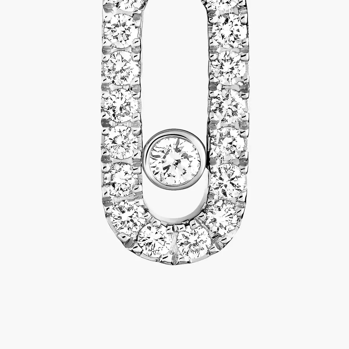 [MIRA]Move Uno Single Diamond Hoop Earring
