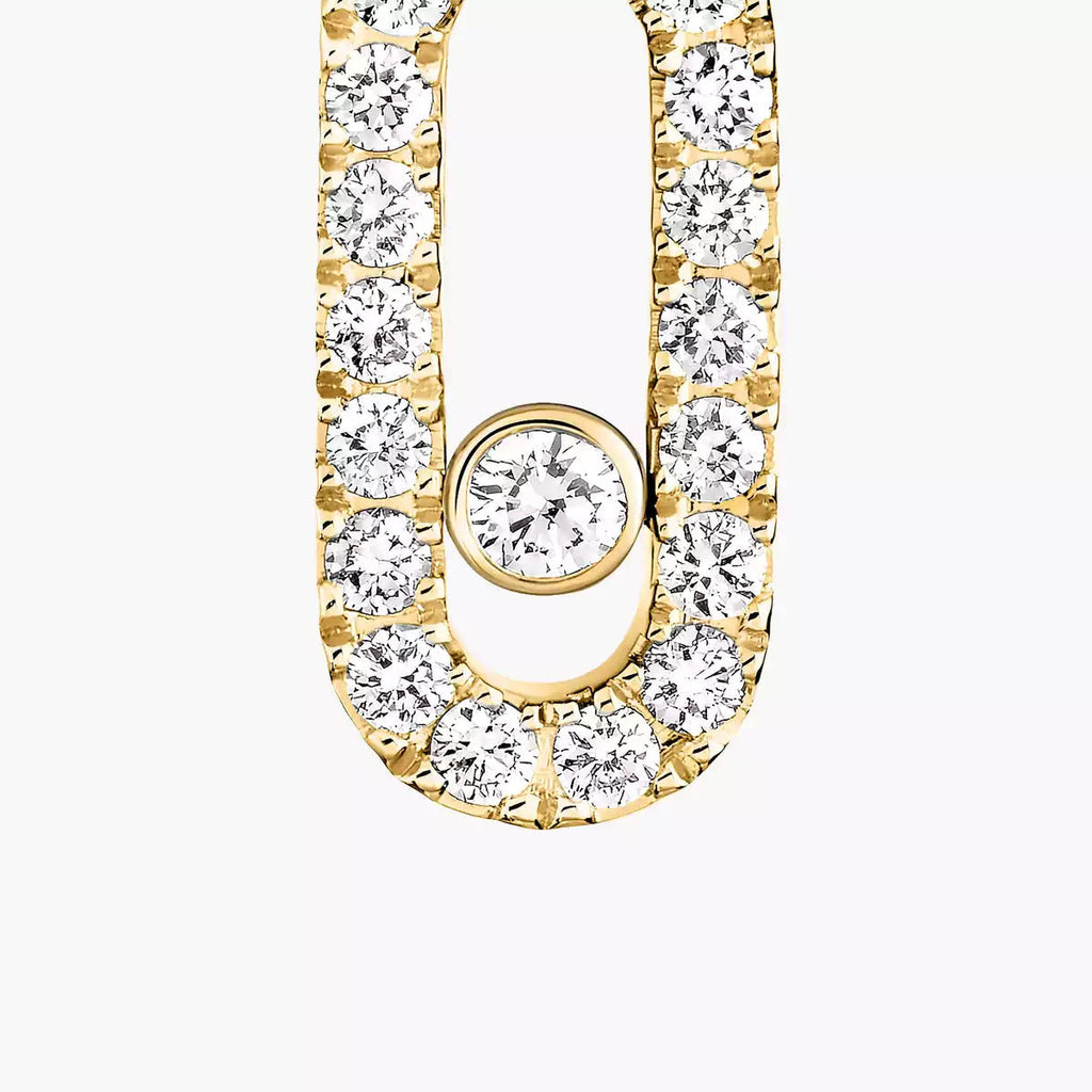 [MIRA]Move Uno Single Diamond Hoop Earring
