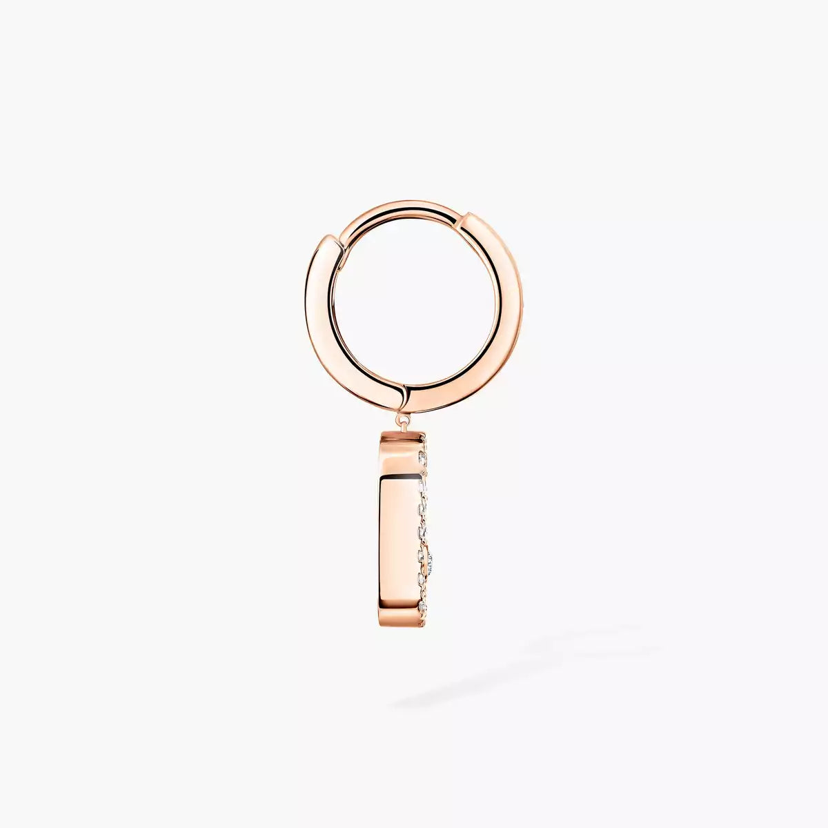 [MIRA]Move Uno Single Diamond Hoop Earring