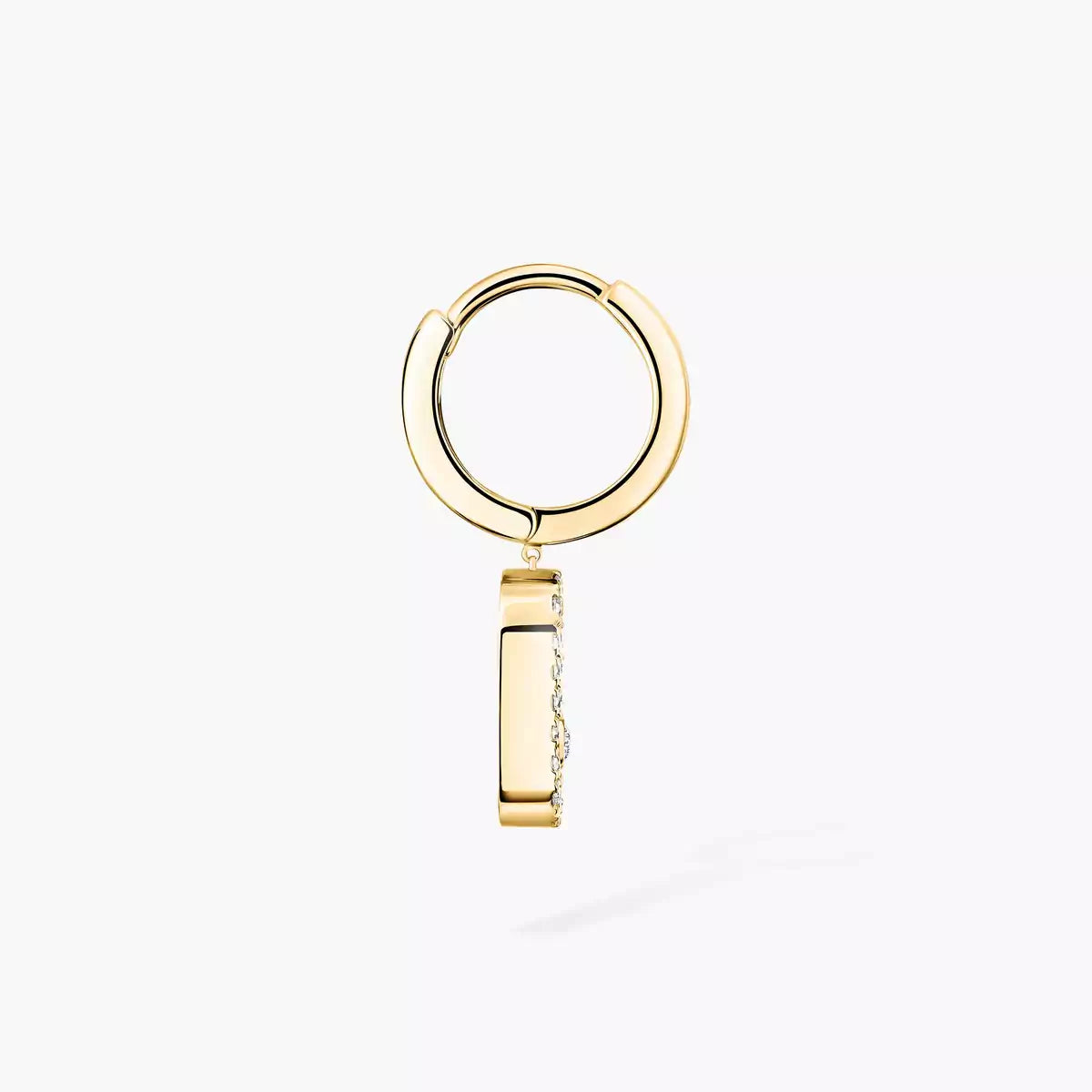 [MIRA]Move Uno Single Diamond Hoop Earring