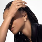 [MIRA]So Move Diamond Earrings in Yellow Gold