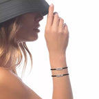 [MIRA]Messika Care(s) pink cord pavé bracelet