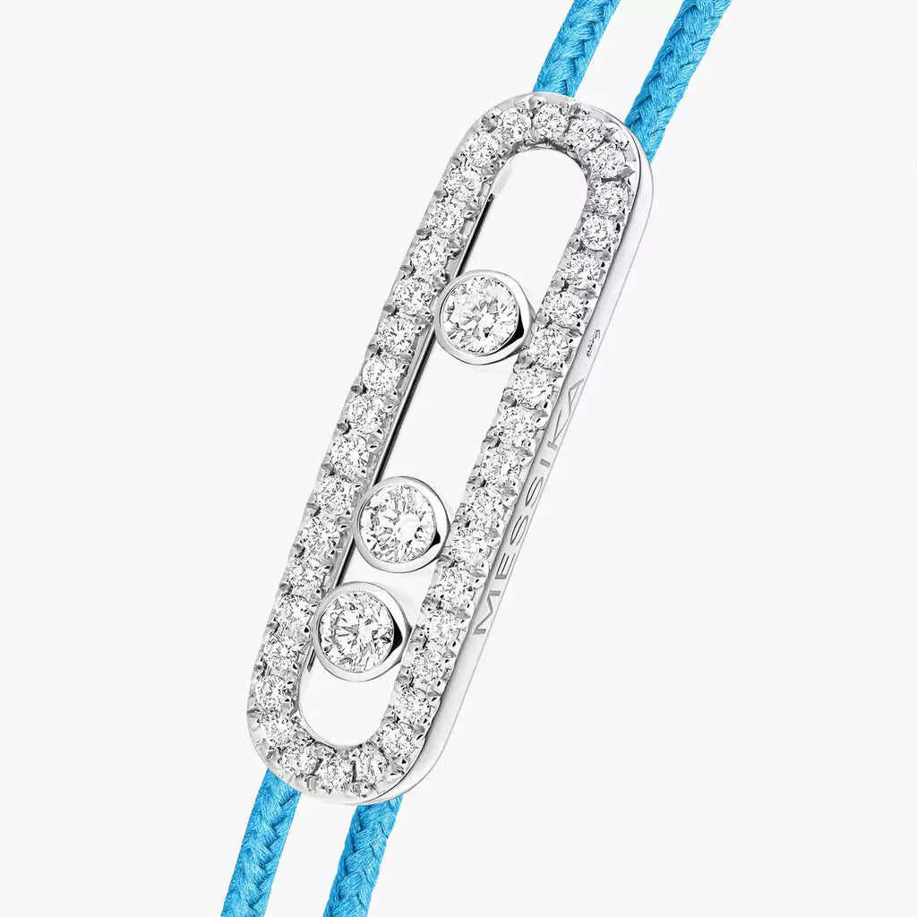 [MIRA]Messika Care(s) pink cord pavé bracelet
