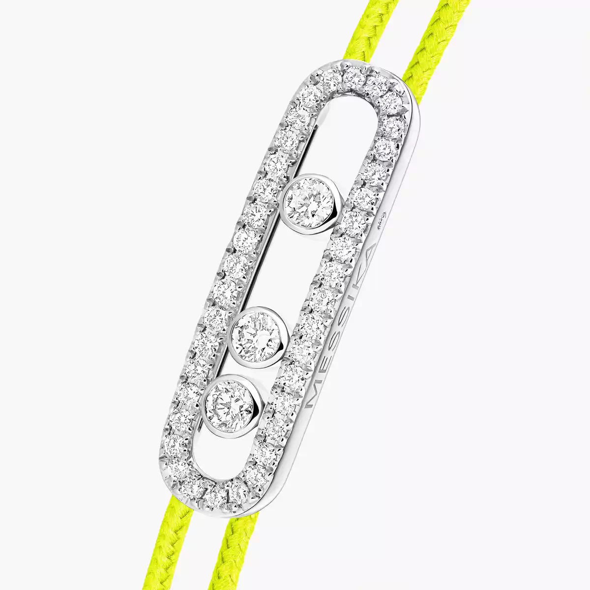 [MIRA]Messika Care(s) pink cord pavé bracelet