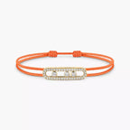 [MIRA]Messika Care(s) pink cord pavé bracelet