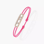 [MIRA]Messika Care(s) pink cord pavé bracelet