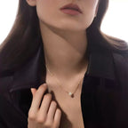 [MIRA]Diamond Necklace 0,20ct Brilliant Shape Joy